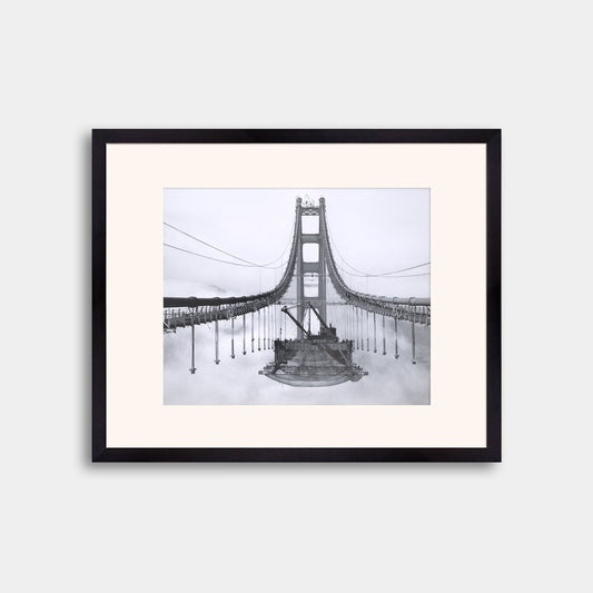 Golden Gate Bridge During Construction, 1936.