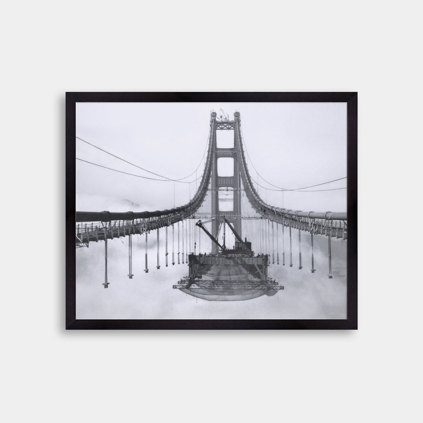 Golden Gate Bridge During Construction, 1936.