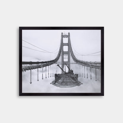 Golden Gate Bridge During Construction, 1936.