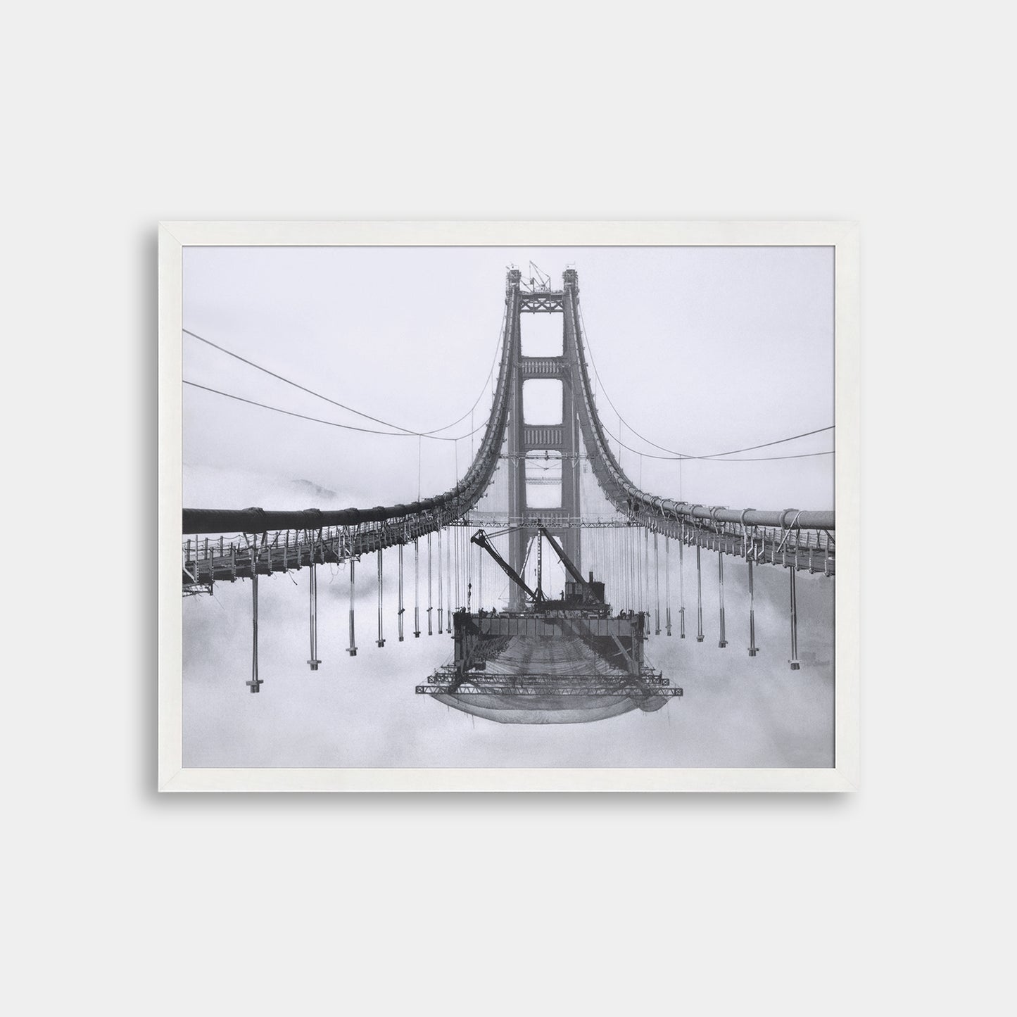 Golden Gate Bridge During Construction, 1936.