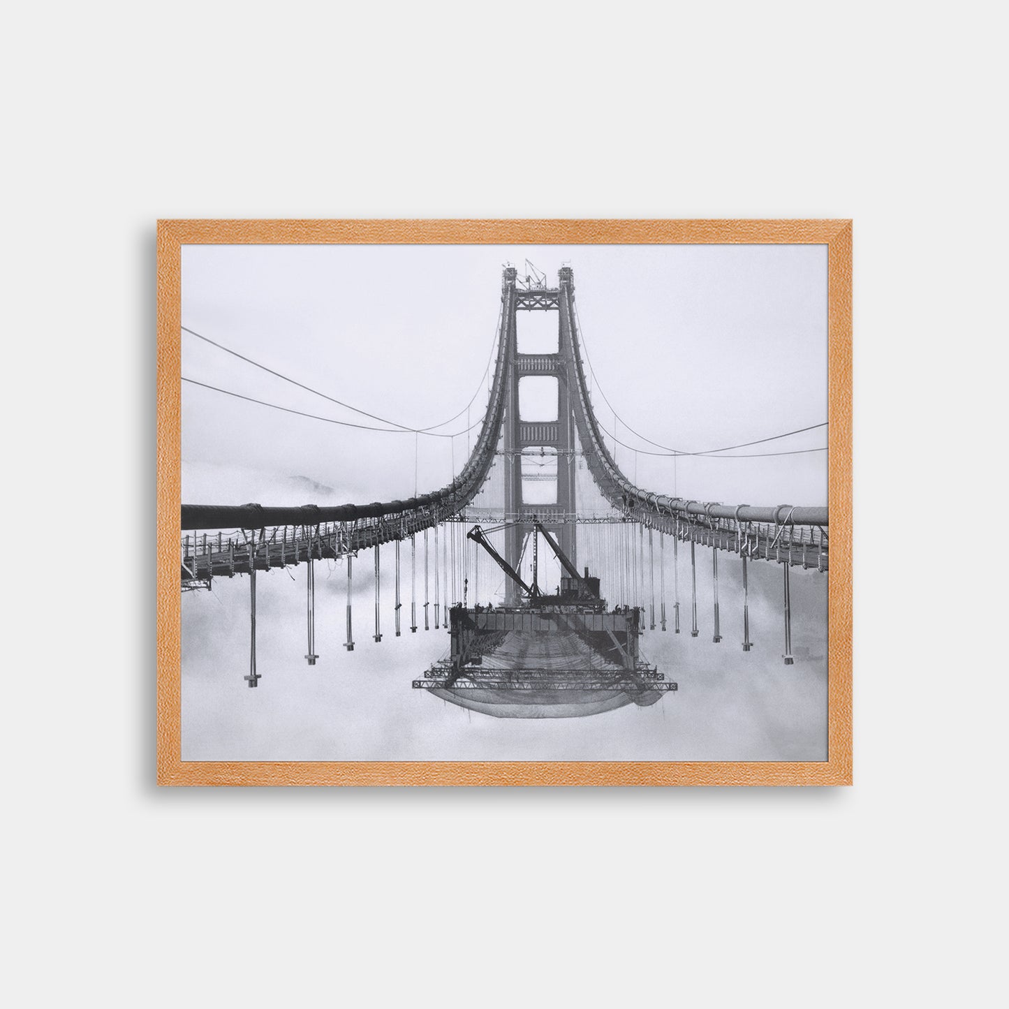 Golden Gate Bridge During Construction, 1936.