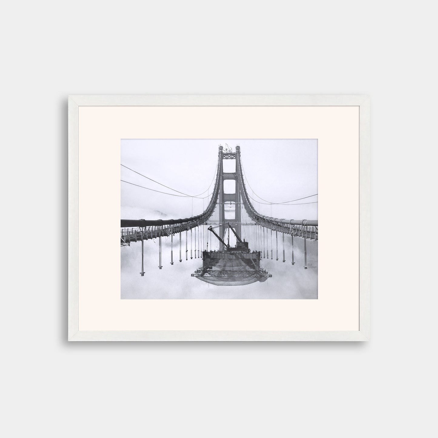 Golden Gate Bridge During Construction, 1936.