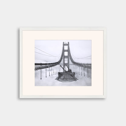 Golden Gate Bridge During Construction, 1936.