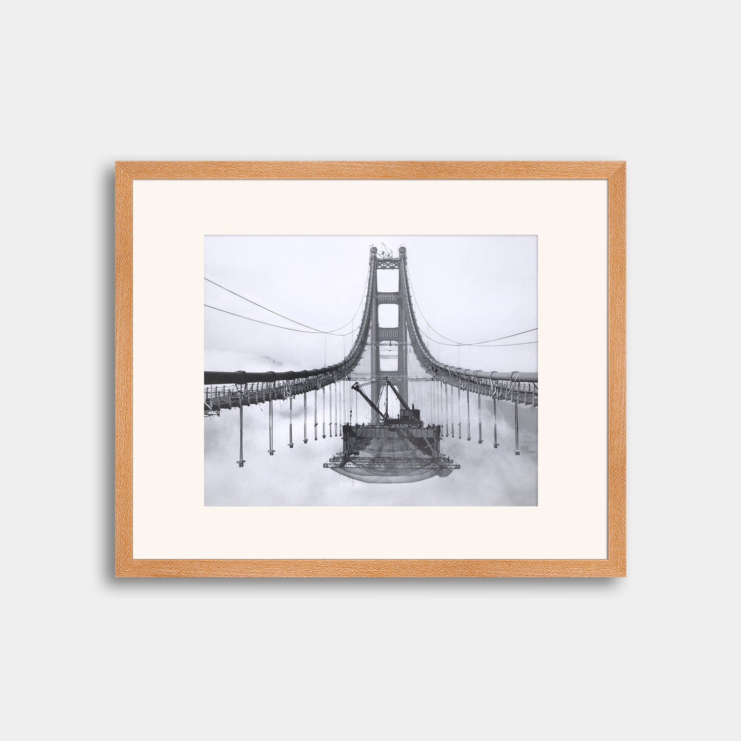 Golden Gate Bridge During Construction, 1936.