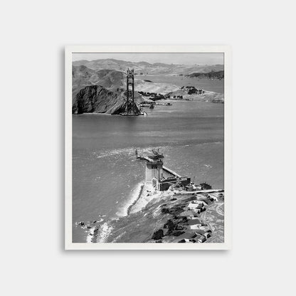 Golden Gate Bridge Under Construction, 1934