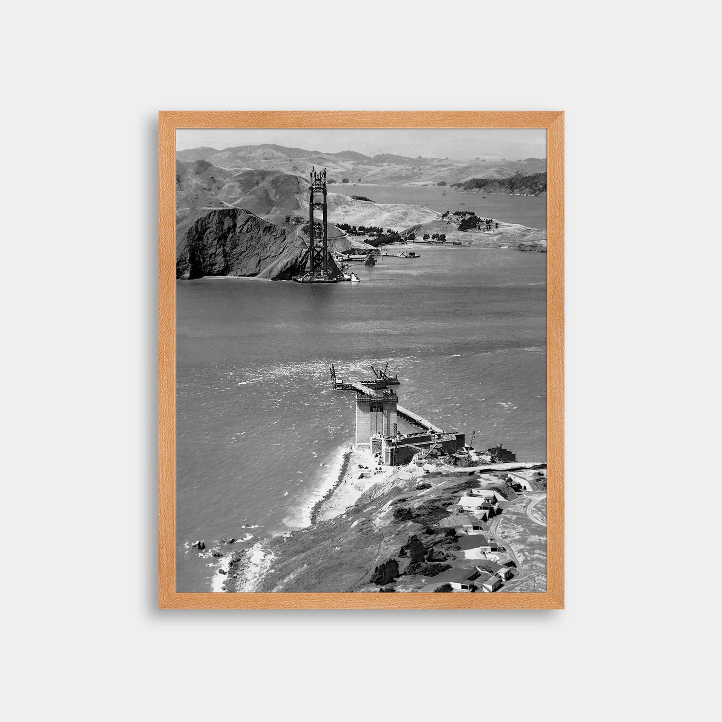 Golden Gate Bridge Under Construction, 1934