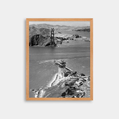 Golden Gate Bridge Under Construction, 1934