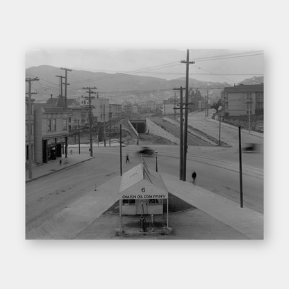Intersection of Castro, Market, and 17th Streets, 1917.