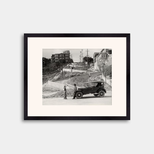 Lombard Street Under Construction, 1922