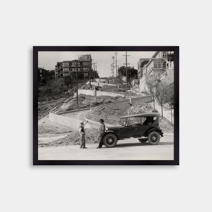 Lombard Street Under Construction, 1922
