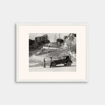 Lombard Street Under Construction, 1922