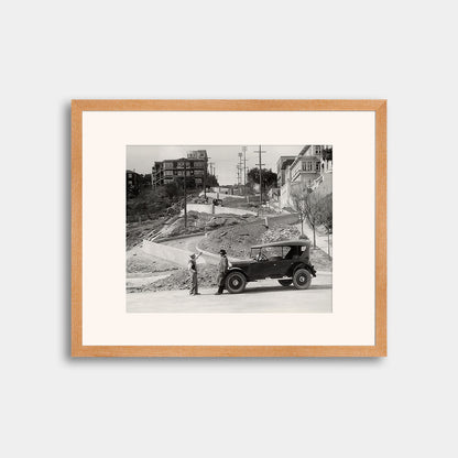 Lombard Street Under Construction, 1922