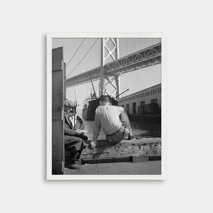 Longshoremen's Lunch Hour on the Waterfront, February 1937
