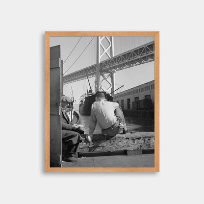Longshoremen's Lunch Hour on the Waterfront, February 1937