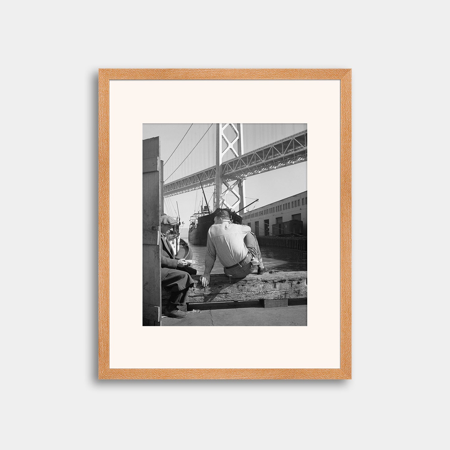 Longshoremen's Lunch Hour on the Waterfront, February 1937