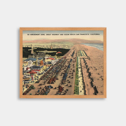 Ocean Beach, Great Highway, and Playland at the Beach, circa 1930s.