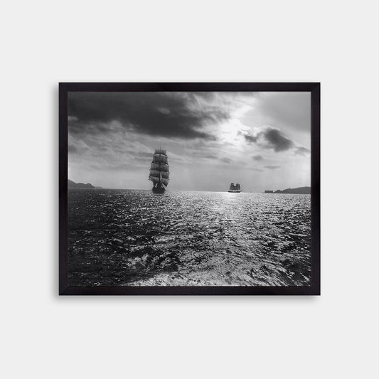 Sailing ships in San Francisco Bay, circa 1904