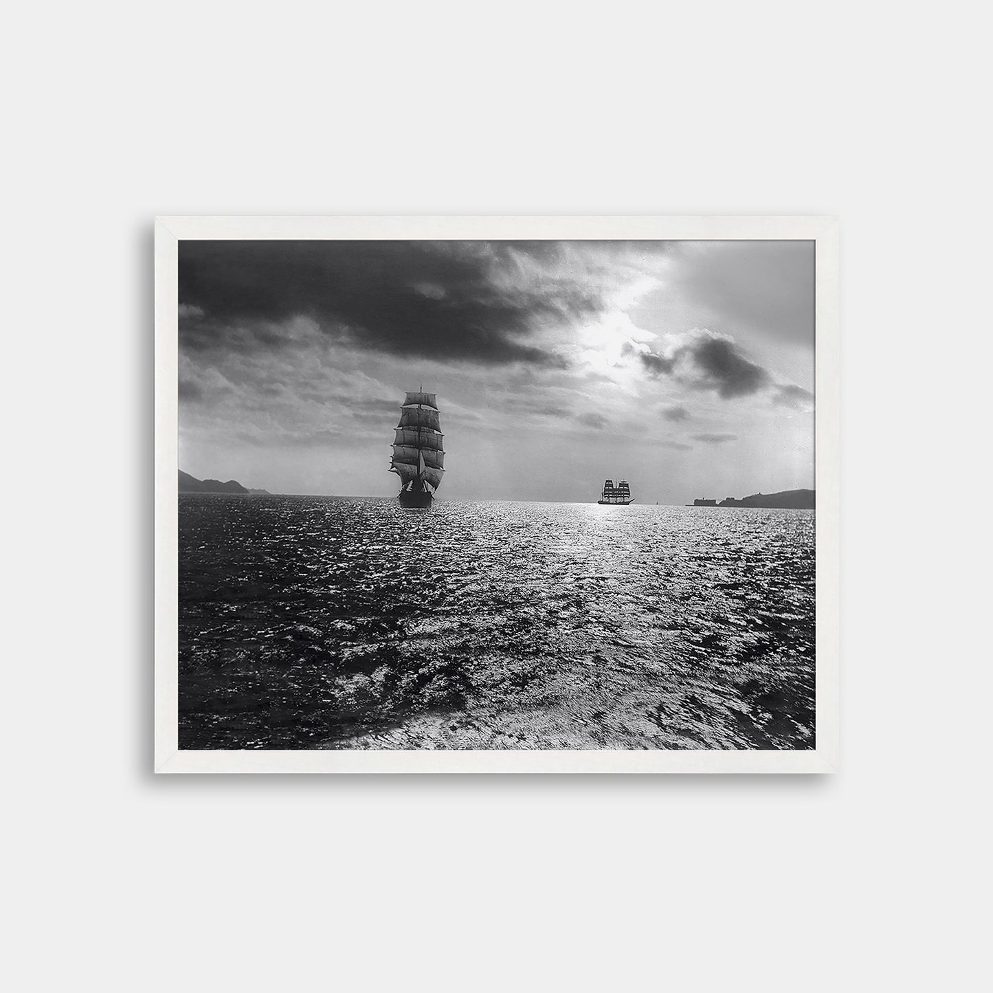 Sailing ships in San Francisco Bay, circa 1904