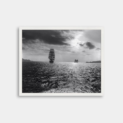 Sailing ships in San Francisco Bay, circa 1904