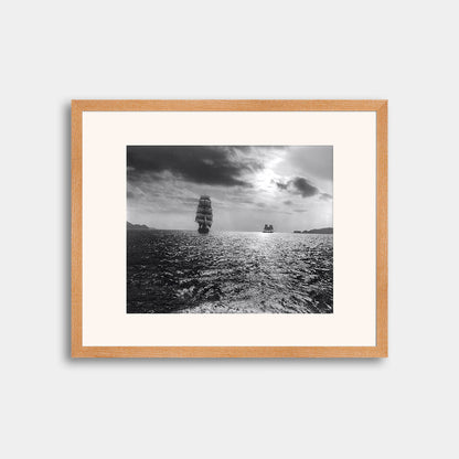 Sailing ships in San Francisco Bay, circa 1904