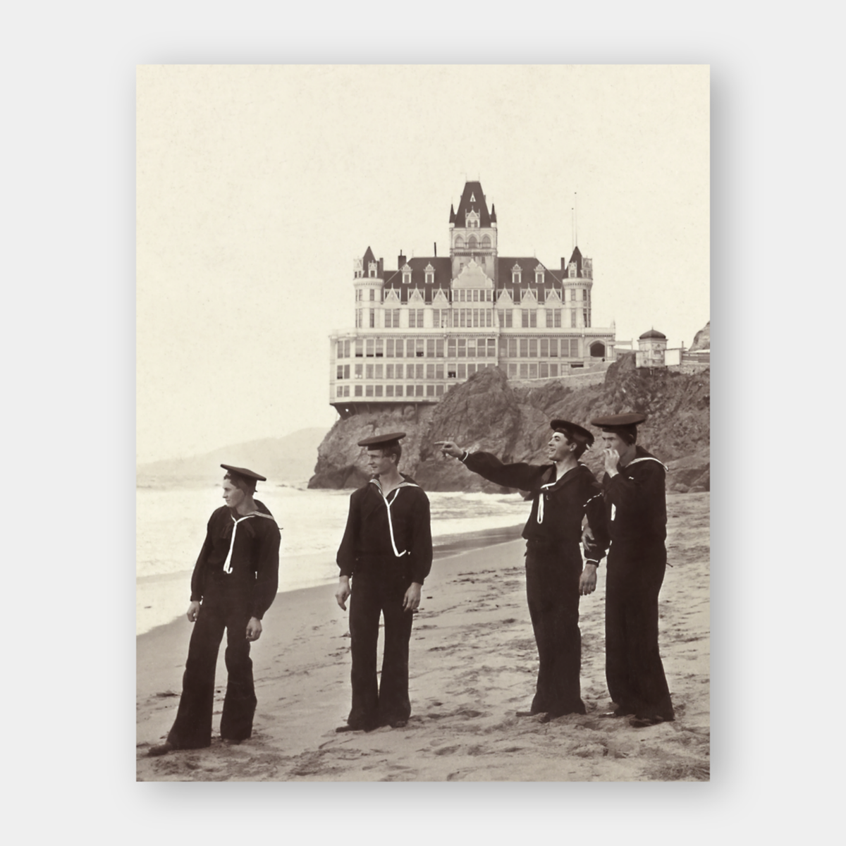 Sailors at the Cliff House, 1901