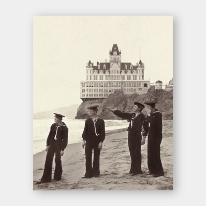 Sailors at the Cliff House, 1901