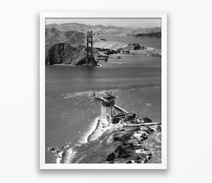 Golden Gate Bridge Under Construction, 1934