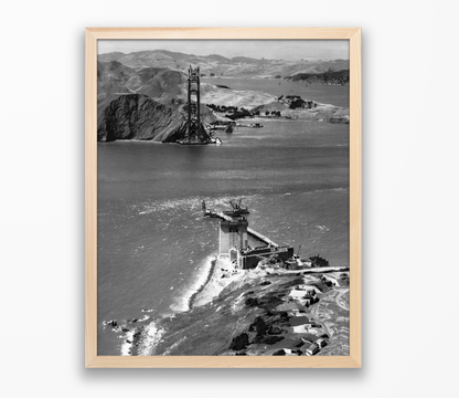 Golden Gate Bridge Under Construction, 1934