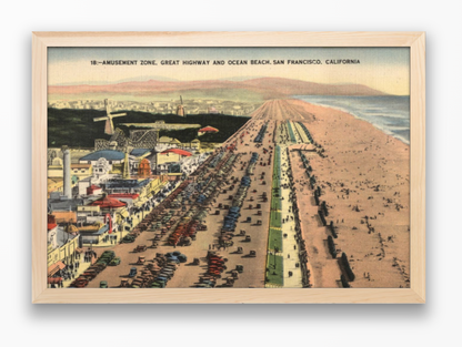 Ocean Beach, Great Highway, and Playland at the Beach, circa 1930s.