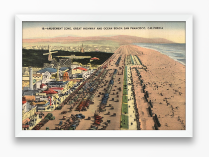 Ocean Beach, Great Highway, and Playland at the Beach, circa 1930s.