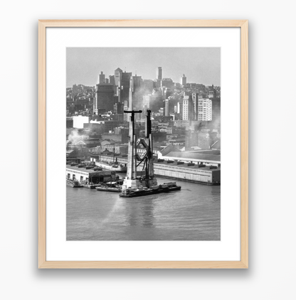 View of the Bay Bridge under construction and San Francisco skyline, 1934