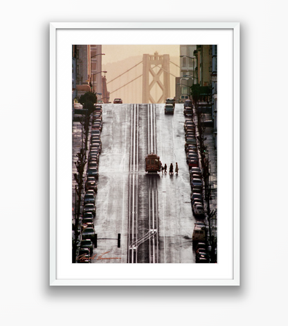 California Street Cable Car at Leavenworth, 1985