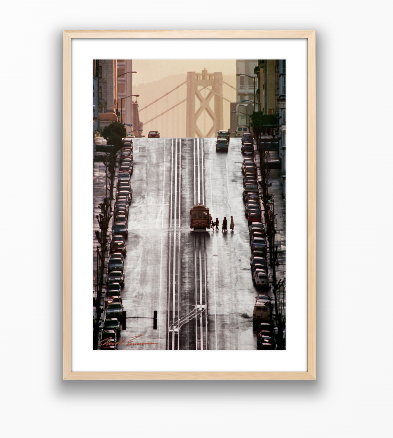 California Street Cable Car at Leavenworth, 1985