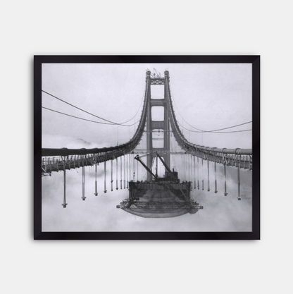 Golden Gate Bridge During Construction, 1936.