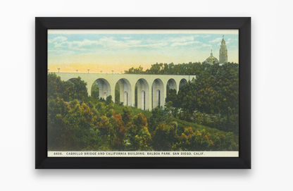Cabrillo Bridge and California Building, Balboa Park, 1930s