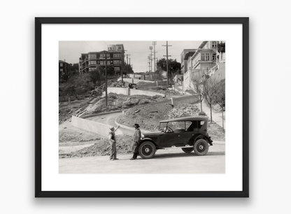 Lombard Street Under Construction, 1922