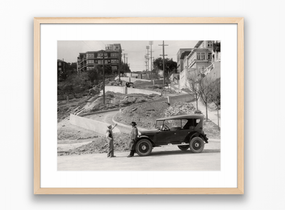 Lombard Street Under Construction, 1922