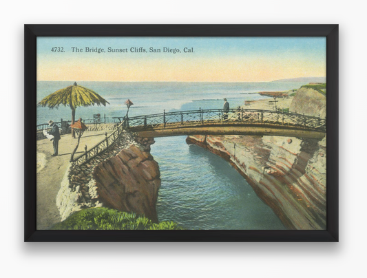 The Bridge, Sunset Cliffs, San Diego circa 1915