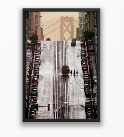 California Street Cable Car at Leavenworth, 1985