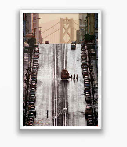 California Street Cable Car at Leavenworth, 1985