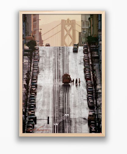 California Street Cable Car at Leavenworth, 1985