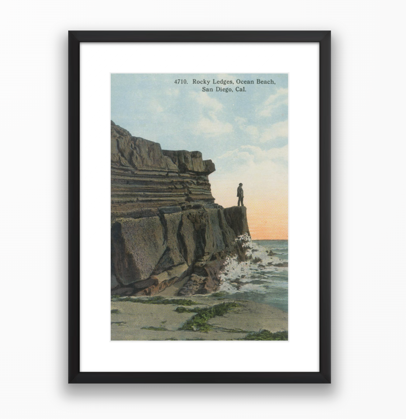 Rocky Ledges, Ocean Beach, San Diego, 1900s