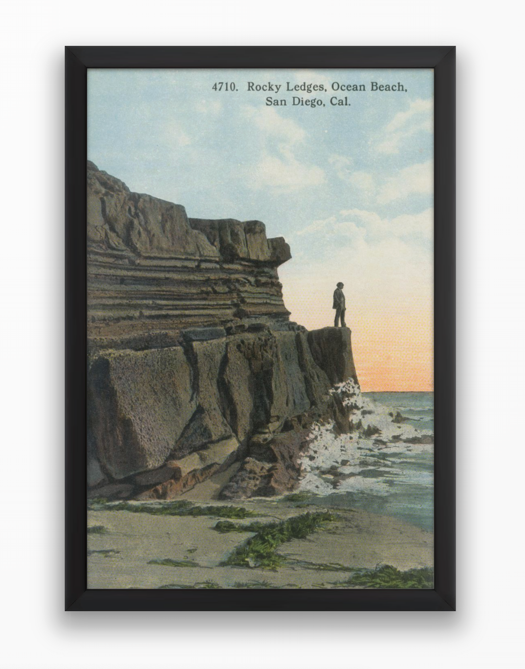 Rocky Ledges, Ocean Beach, San Diego, 1900s