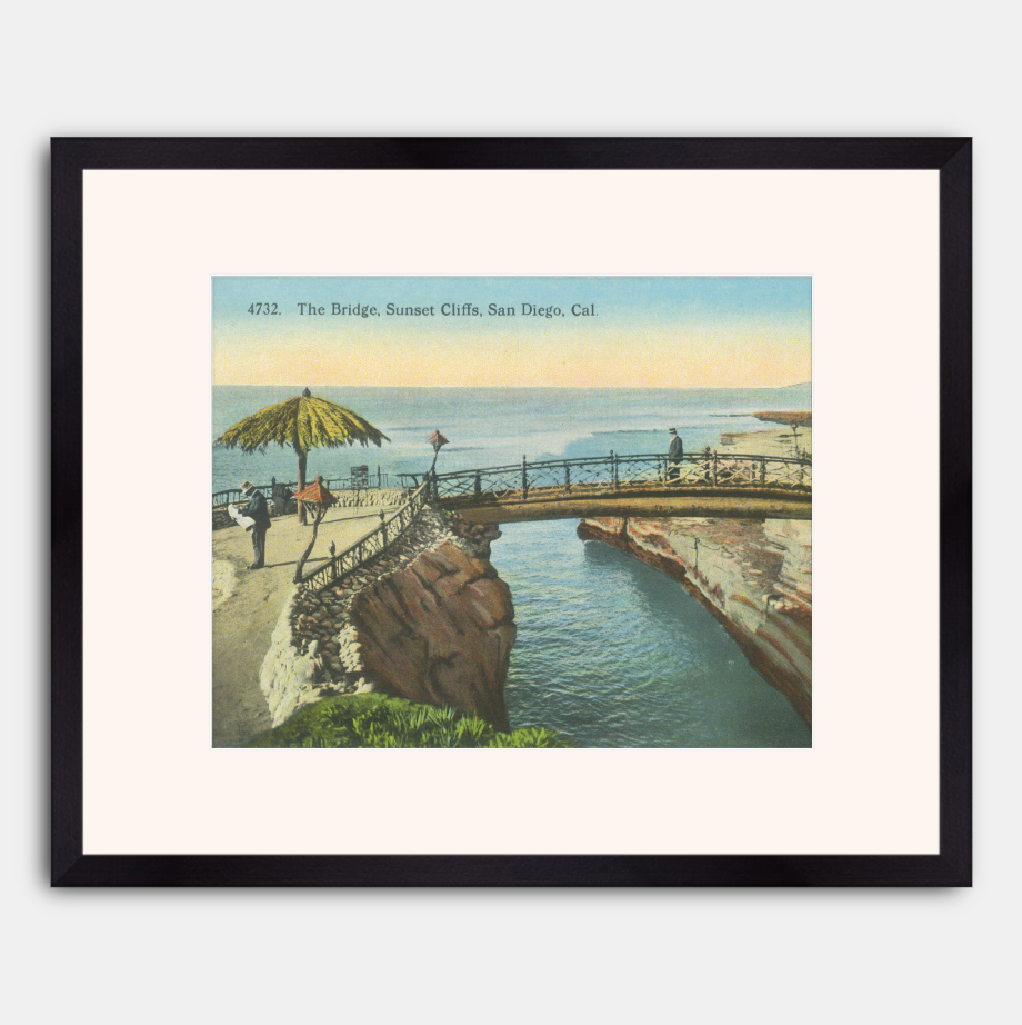 The Bridge, Sunset Cliffs, San Diego circa 1915