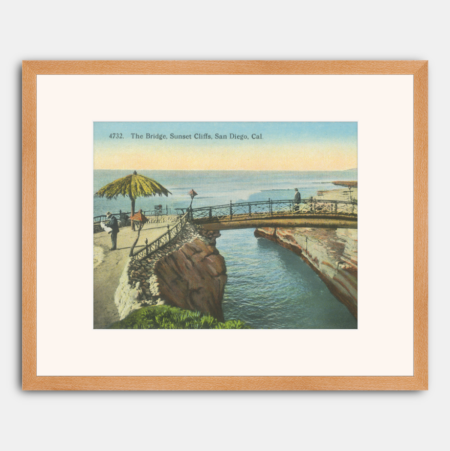 The Bridge, Sunset Cliffs, San Diego circa 1915