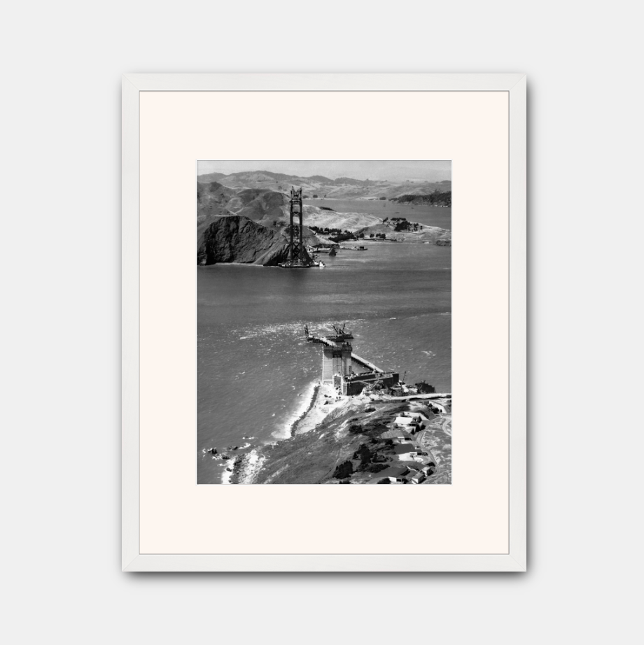 Golden Gate Bridge Under Construction, 1934