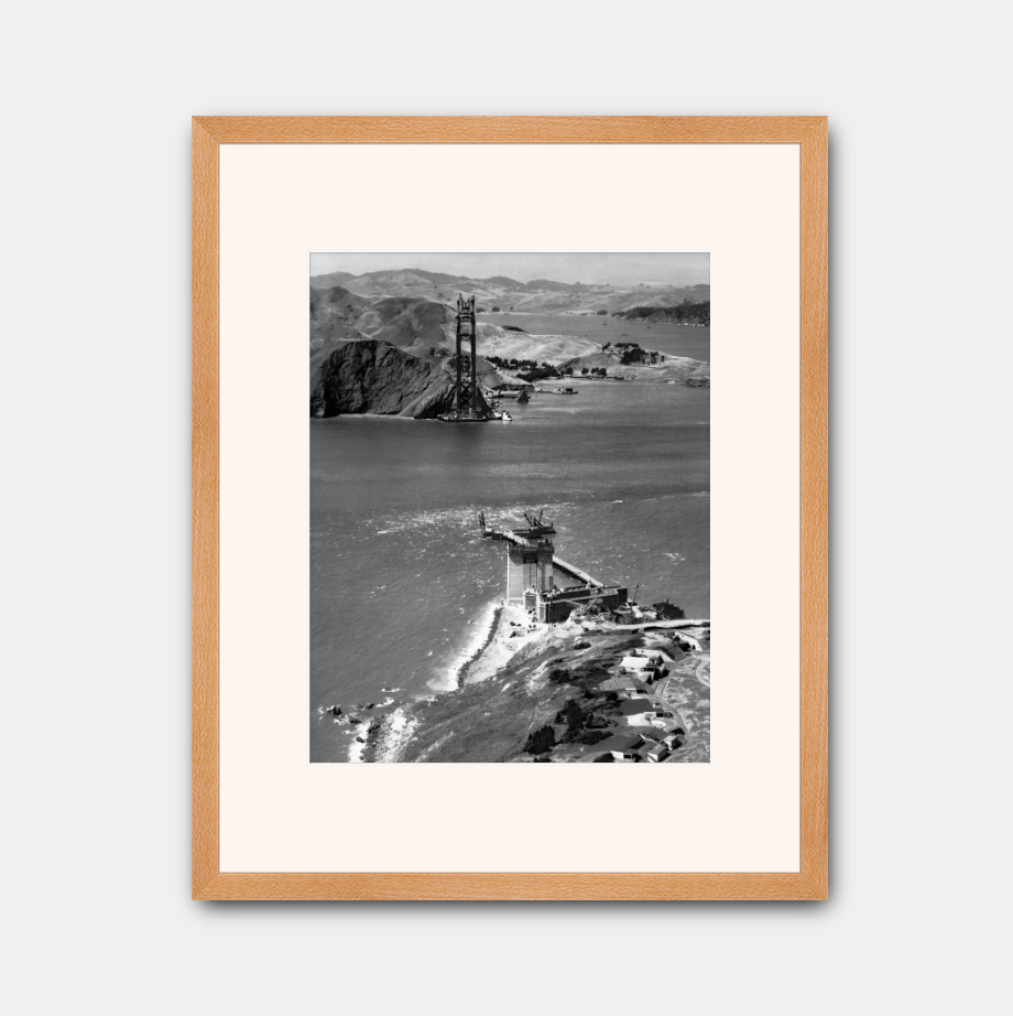 Golden Gate Bridge Under Construction, 1934