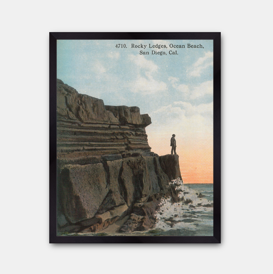 Rocky Ledges, Ocean Beach, San Diego, 1900s