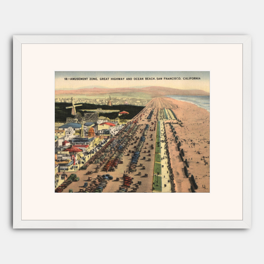 Ocean Beach, Great Highway, and Playland at the Beach, circa 1930s.