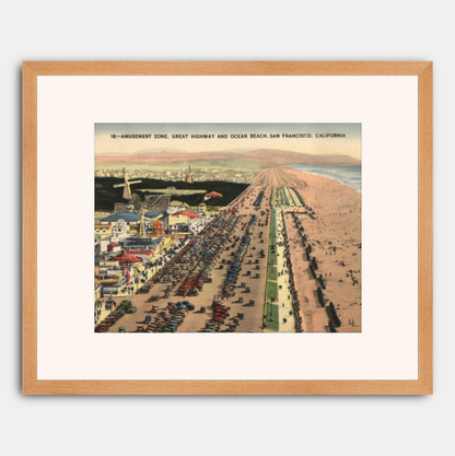 Ocean Beach, Great Highway, and Playland at the Beach, circa 1930s.